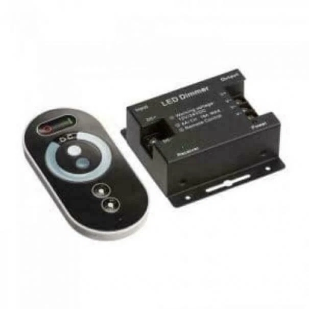 CONTROLLER DIMMER PER STRIP LED CON TELECOMANDO TOUCH 12 V O 24V NO SALDATURE - Immagine 1 di 1