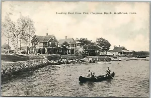 WESTBROOK CT CHAPMAN BEACH ANTIKE POSTKARTE - Bild 1 von 2