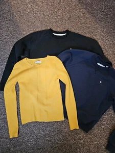 Jack Wills x2, Mango x1 Women's Girls Bundle Sweatshirts Black, Blue, Yellow - Picture 1 of 15