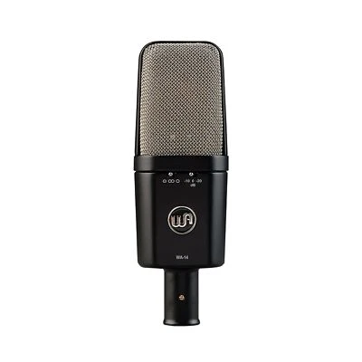 Warm Audio WA-14 Large Diaphragm Condenser Microphone, Black with silver grille - Image 1 of 4
