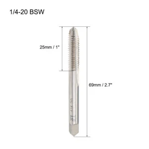 HSS 1/4"-20BSW 1/4" Thread CNC Machine Tap For Threading Machine Electric Drill - Picture 1 of 5