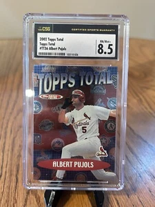 Albert Pujols #TT36 CGC 8.5 NM/Mint+ Graded 2002 Topps Total Baseball - Picture 1 of 2