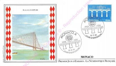 Envelope FDC Monaco Europa C. E. P.T.1984 n2 - Image 1 of 2