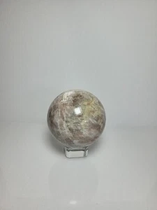 Rosa Mondsteinkugel, rosa Mondstein, Pfirsich Mondstein 335,7 GRAMM - Bild 1 von 4