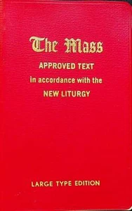 Der von der Messe genehmigte Text in Übereinstimmung mit der neuen Liturgie großer Typ 1966 - Bild 1 von 1