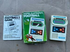 Vintage 1977 Mattel Electronics Hand Held Football in Orig Box Works No 2024