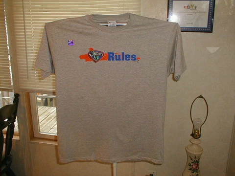 NEW YORK LIBERTY VINTAGE RARE 2 SIDED SHIRT, LIBERTY "RULES", CHAMPION, XL, NWT Cover