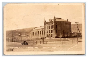 Frühe Ansicht RPPC ~ WYOMING STATE Penitentiary ~ RAWLINS WY - Bild 1 von 2