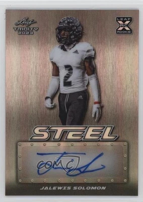 2023 Leaf Trinity Trinity Steel Auto Silver /75 Jalewis Solomon #SA-JS1 Auto - Image 1 of 2