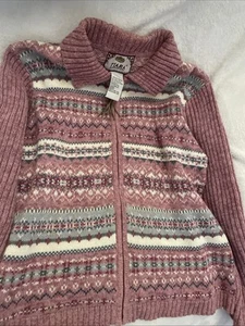 Cardigan donna vintage Tiara International full zip davanti taglia M Hong Kong - Foto 1 di 6