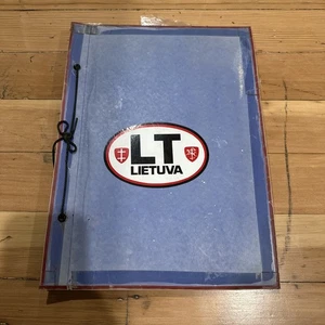 Libro de recortes lituano antiguo hecho a mano diario de historia de Lietuva recorte de noticias - Imagen 1 de 14
