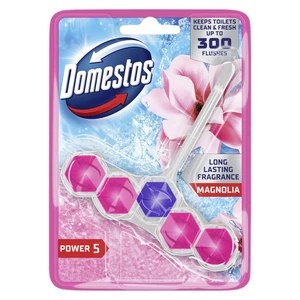 Domestos Power 5 Magnolia Toilettenrandblock Toilettenerfrischer mit einem langlebigen - Bild 1 von 5