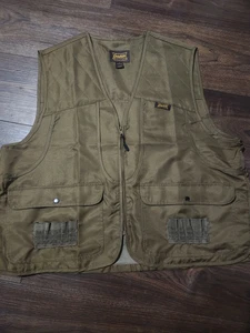 Gamehide Men's 2XL Brown  Quilted Cotton Hunting Vest Field Utility Outdoor - Picture 1 of 7