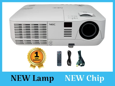 NEC NP-V311X DLP Projector 4K 3100 Lumens 2160p HDMI 3D, NEW Lamp, NEW Chip - Image 1 of 4