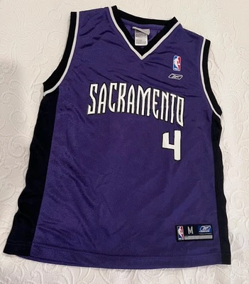 VINTAGE Sacramento Kings Chris Webber  #4 Basketball Jersey Medium Purple NBA - Image 1 of 4