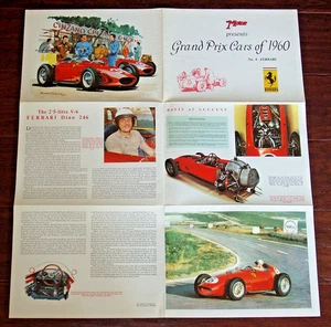 1960 FERRARI - THE MOTOR - GRAND PRIX CARS No. 4 - 22 1/2" hoch x 20" breit - Bild 1 von 1
