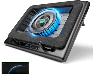 llano Gaming Laptop Cooler, Laptop Cooling Pad Stand with 5.5inch External Cool - Afbeelding 1 van 7