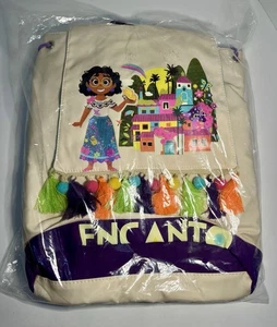 Mochila Disney Encanto Pequeña Borla Colorida 12 x 14 Pulgadas Nueva con Etiquetas - Imagen 1 de 16