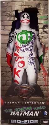 蝙蝠侠 v 超人小丑野生蝙蝠侠 19 英寸大无花果可动人偶 2 件套全新 — 第 1/3 张图片