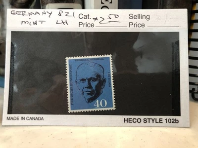 Dealer's Stock GERMANY 821 George Marshall; Mint, Lightly Hinged - Image 1 of 2