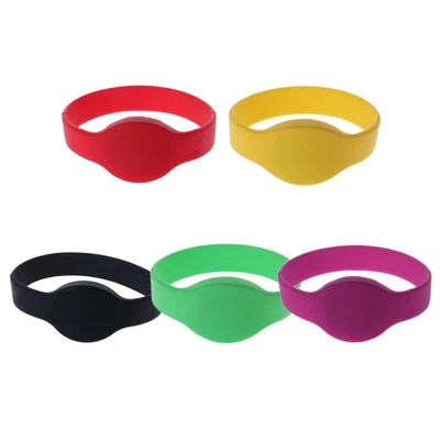 Colorful 125khz TK4100 Wristband RFID Bracelet Safe Silicone RFID Band - Image 1 of 4