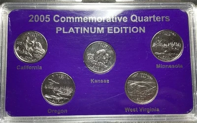 2005 States Commemorative Quarters Platinum Edition Set - Image 1 of 4