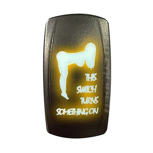 Orange Rocker Switch - 50 Caliber Racing UTV, SXS, ATV, Truck. Funny. Vulgar - Bild 1 von 6