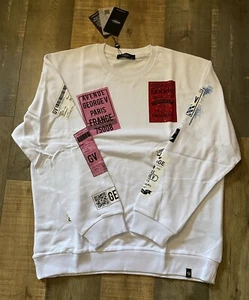 Sudadera Avenue George V Paris Blanca Talla 5XL Nueva Con Etiqueta - Imagen 1 de 14