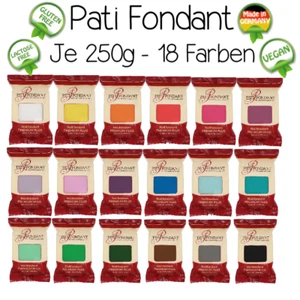 Profi Fondant 250g Pati freie Farbwahl Fondant Zuckermasse Torte - Bild 1 von 37