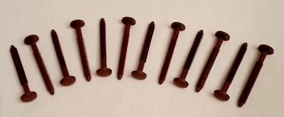 Pacote com prendedores de obturador de vinil de 12 a 3 polegadas - Federal Brown - Imagem 1 de 4