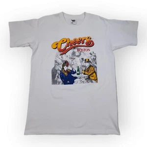 T-shirt grande vintage 1996 Cheers Boston Bar Paramount Pictures punto singolo - Foto 1 di 10
