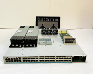 Przełącznik katalizatora Cisco C9300-48UXM-A z C9300-NM-8X | 1 ROK GWARANCJI - Zdjęcie 1 z 14