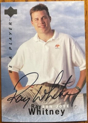 1995-96 Be A Player Autographs Ray Whitney #S125 San Jose Sharks - Image 1 of 2