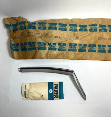 1969-1971 Chrysler левая 1/4 панель верхняя крыша 4 двери жесткий верх молдинг 3419317 новый из старых запасов - Изображение 1 из 4