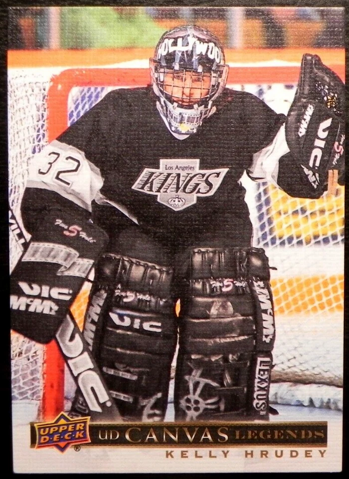 2020-21 20/21 SP Signature Edition Legends UD Canvas C-27 Kelly Hrudey LA Kings - Image 1 of 2