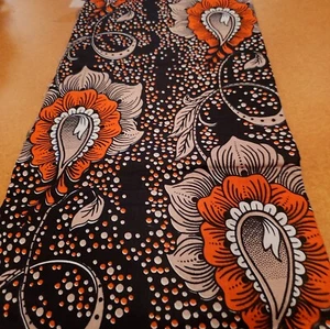 Ankara  Cotton Fabric African Wax Garment Fashion Fabric Feather  By the Yard  - Picture 1 of 3
