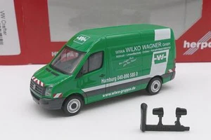 Camión B134 HERPA VW Volkswagen Crafter caja HD Wilko Wagner Hamburgo NUEVO 095051 - Imagen 1 de 5