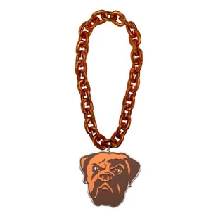 Cleveland Browns NFL Fan Chain Necklace Foam 4 Colors! - Picture 1 of 4