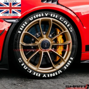 Tire Car Letter Smart Stickers Tire Vinly Decals Smart Decal Kit Wheel 14"-24" - Picture 1 of 17