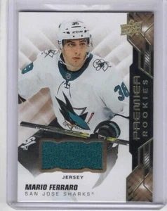Mario Ferraro 19-20 Upper Deck Premier Rookies Jersey #85 San Jose Sharks - Picture 1 of 1