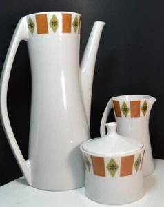 Vintage Ben Seibel Forum International  Coffee Pot, Creamer & Sugar w/Lid MCM - Picture 1 of 10