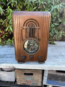 Rare Vintage 1938 Zenith Art Deco Radio 5-S-228 For Restoration - Picture 1 of 18
