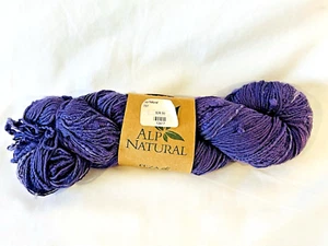 Feza Alp Natural Yarn Cotton Linen Silk Viscose Blend 230 Yds 707 Purple - Picture 1 of 9