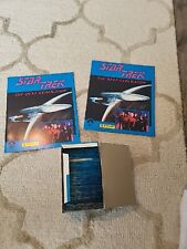  Star Trek Next Generation Panini stickers 79 packs  box and 2 Books 1987
