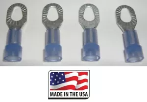 (100) 16-14 BLAUER NYLONRING MULTI-BOLZEN GRÖSSE #6 #8 #10 STECKER HERGESTELLT IN USA - Bild 1 von 1