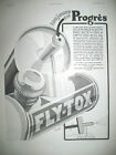 PUBLICITE DE PRESSE FLY-TOX INSECTICIDE PULVERISATEUR ILLUSTRATION EREL AD 1931