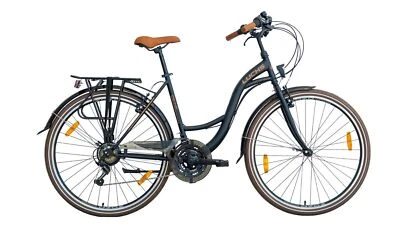 28 Zoll Luchs Feline Cityrad Hollandrad Citybike Trekkingrad Damen Fahrrad Black - Bild 1 von 4