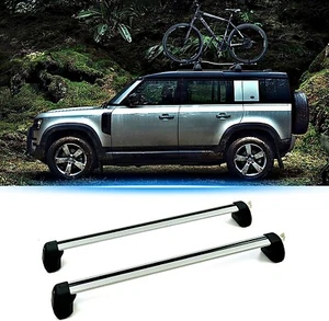 Lockable Roof Rack Fits for LR Defender 90 2D 2020-2026 Cross Bar Cargo Carrier - Picture 1 of 7