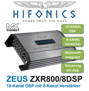 Hifonics Zxr800/8dsp Class A/B Analog 8-Kanal Amplifier 10-Kanal Dsp Processor - Picture 1 of 9