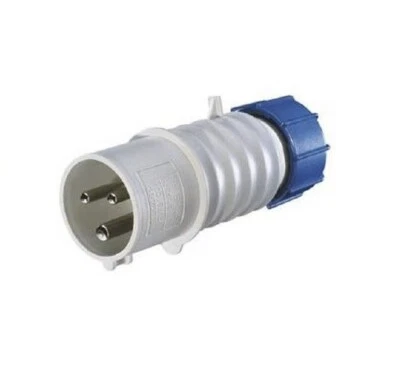 GEWISS GW61004 Straight Industrial Plug, IP44, 2P + E, 16A, 200-250V - Image 1 of 4